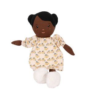 Manhattan Toy Harper Baby Doll 14" African American Playdate Friend Floral Dress